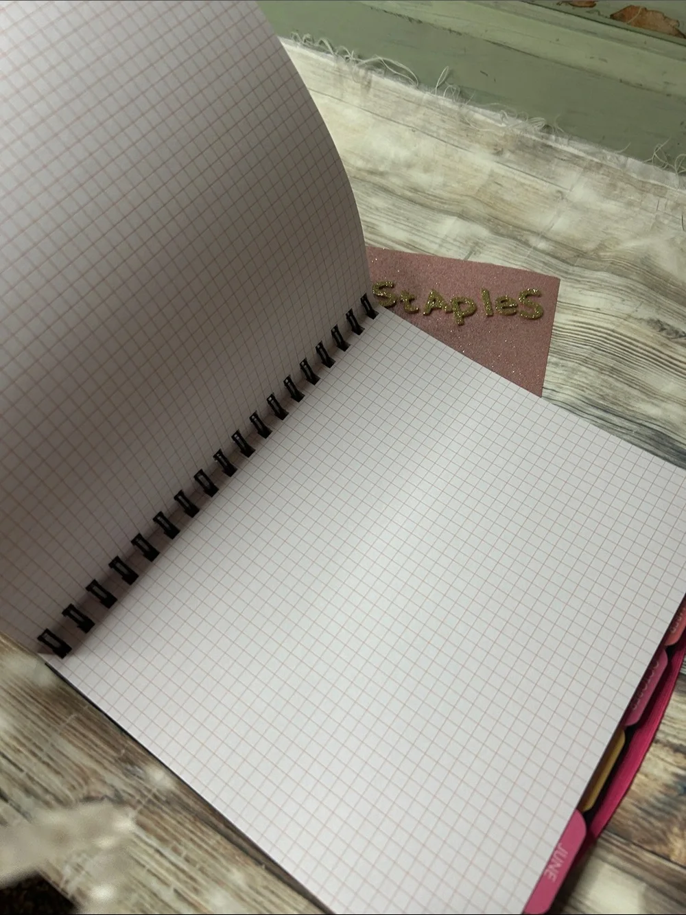 2027 17-Month Planner Spiral Notebook - Black Camouflage Pink Camo